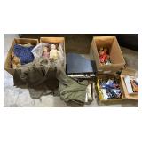 Antique Dolls, Military Clothes, Toys, Piano.