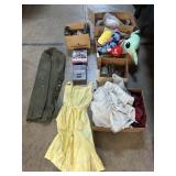 U.S. Military Duffel Bag, Dresses, DVDs, Plushes.