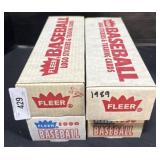 2 Boxes Factory Sealed 1990 Fleer Baseball Cards.