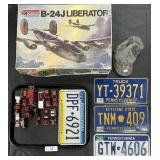 B24-J Liberator Model Kit, PA License Plates, Lee