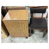 Horn Germany Sewing Stand w/ Storage Chair.