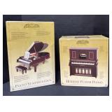 2 Gold Abel Collection Piano Music Boxes.