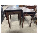 (2) Ornate DropLeaf Side Tables.