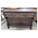 Antique American Empire Style Lowboy Dresser.