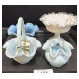Fenton Art Glass Bowls.