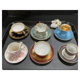 Lefton, RW Bavaria & Ironstone Teacups, Raybur.
