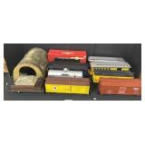 Large Train Cars & Model Tunnel.