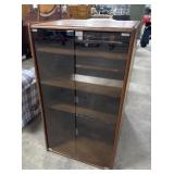 Vtg Walnut Media Cabinet.