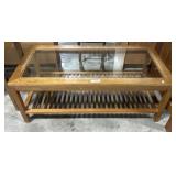 Stickley Mission Style Coffee Table w/ Glass.