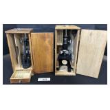 Vintage Japan Microscope Sets.