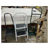 Step Ladder, Hand Cart, 4-Wheel Dollie.