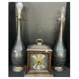 Trend Mantle Clock & ceramic Lamps.