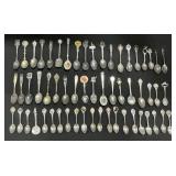 Silverplated & Steel Souvenir Spoons.