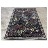 Clean Floral Area Rug.