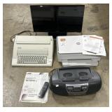 Samsung TV, JVC Stereo, HP Printer.