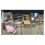 Tools, Mattock Tiller, Lantern, Radio.