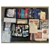 Advertising Ephemera, Bank Bags, Sewing Notations.