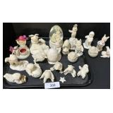 Easter & Christmas Snowbabies Figurines.