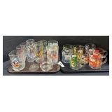 Garfield Mugs, Disney Glasses.