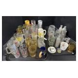 Large Lot Of Glasses & Bottles.