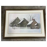 Mildred Kratz 243/950 Winter Farmhouse Print.