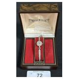 Omega Ladies Wrist Watch W/ Case.