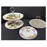 Strangl & Noritake Pastry Plates/Stands.
