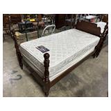 Old Towne Twin Bed w/ Simmons Mattress.