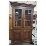 Traditional Style Carved Maple Hutch.
