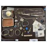 Costume Jewelry, Necklaces, Brooches, Buttons