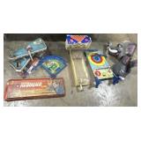 Marx Target Game, Halloween Masks, Bowling.