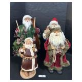 4 Large Christmas Santa Figures.