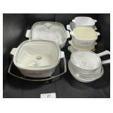 Corningware Ovenware W/ Lids.