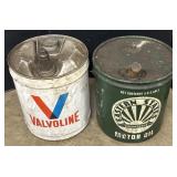 Valvoline & Eastern States Oil Adv Cans.