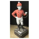 Vintage Plastic Equestrian Lawn Jockey.
