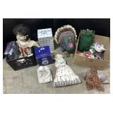 Plush Dolls, Chalkware Scholar, Large Turkey.