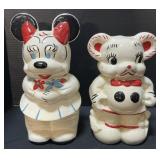 2 Mickey & Minnie Turnabout Cookie Jars.