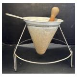 Aluminum Conical Colander.