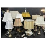 10 Various Table Lamps.