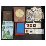 Vintage Stamps & Stamp Albums W/ Stamps.