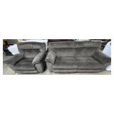 Electric Reclining Sofa & Dblwide Armchair.