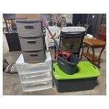 Rubbermaid Drawer Organizers, Mop & Bucket, Tote.