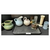 Hall & Stangl Pitchers, Vases & Mallard Planter.
