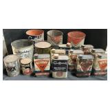 Vintage Gulfpride and Oilzum Oil & Grease Cans.
