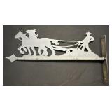 Metal Cowboy Western Silhouette Wall Art,