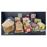 Large Lot Of Model Houses & McDonalds Toy.