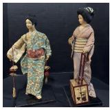 2 Japanese Lady Statues.