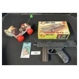 Vintage Pull Along Toy, Toy Gun & AMT Model.