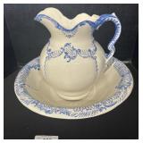 Ceramic Wash Basin & Pitcher.
