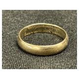 14K Gold Band Ring,
